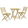 vidaXL Juego de mesa y sillas de jard&iacute;n 3 piezas bamb&uacute;