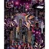 Noordwand Papel de pared Good Vibes Skyscrapers City Icons negro rosa