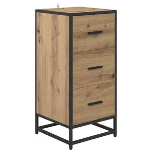 vidaXL Aparador Roble artisan 35.5 x 35 x 76 cm