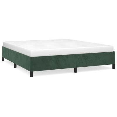 vidaXL Estructura de cama de terciopelo verde 180x200 cm