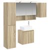 vidaXL Juego de Muebles de Ba&ntilde;o 5 uds. Roble Sonoma