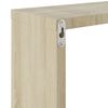 vidaXL Estantes cubo de pared 6 unidades roble Sonoma 30x15x30 cm
