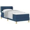 vidaXL Cama tipo Box Spring con cabecera Azul 80 x 200 cm tela