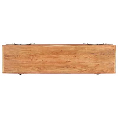 vidaXL Mueble para TV de madera maciza de acacia 160x40x50 cm