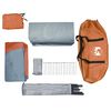 vidaXL Tienda familiar con c&uacute;pula impermeable 6 personas gris naranja