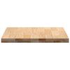 vidaXL Encimera de cocina rectangular madera maciza roble