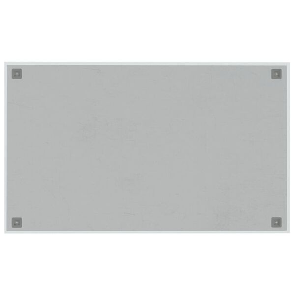 vidaXL Pizarra magn&eacute;tica de pared vidrio templado blanco 100x60 cm