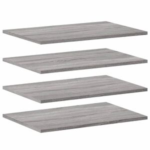 vidaXL Estantes pared 4 uds madera ingenier&iacute;a gris Sonoma 60x40x1,5 cm