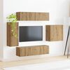 vidaXL Conjunto de mueble para TV de pared 6 pcs Roble artesanal