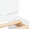 vidaXL Cama con cabecero madera de ingenier&iacute;a blanca 90x190 cm