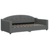 vidaXL Sof&aacute; cama sin colch&oacute;n tela gris oscuro 90x190 cm