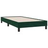 vidaXL Estructura de cama sin colch&oacute;n terciopelo verde oscuro 90x220cm