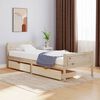 vidaXL Estructura de cama con 2 cajones madera maciza pino 90x200 cm