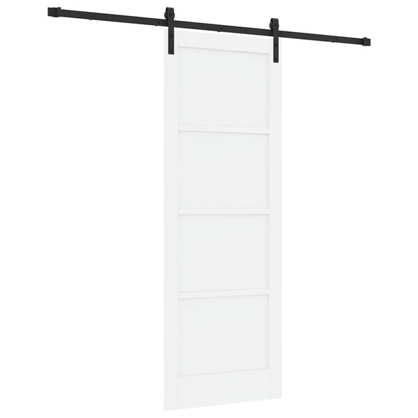 vidaXL Puerta Corredera 78 x 211 cm Madera de pino macizo