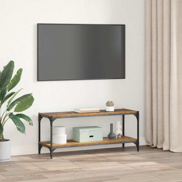 vidaXL Gabinete de TV Madera Vieja 100x33x41cm