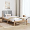 vidaXL Estructura de cama Marr&oacute;n 90 x 200 cm Madera de pino macizo