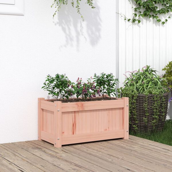 vidaXL Jardinera madera maciza de abeto Douglas 60x31x31 cm