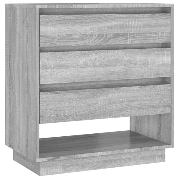 vidaXL Aparador de madera contrachapada gris Sonoma 70x41x75 cm