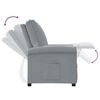 vidaXL Sill&oacute;n reclinable de tela gris claro