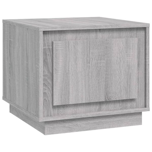vidaXL Mesa de centro madera contrachapada gris Sonoma 51x50x44 cm