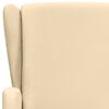vidaXL Sillón de masaje de tela color crema