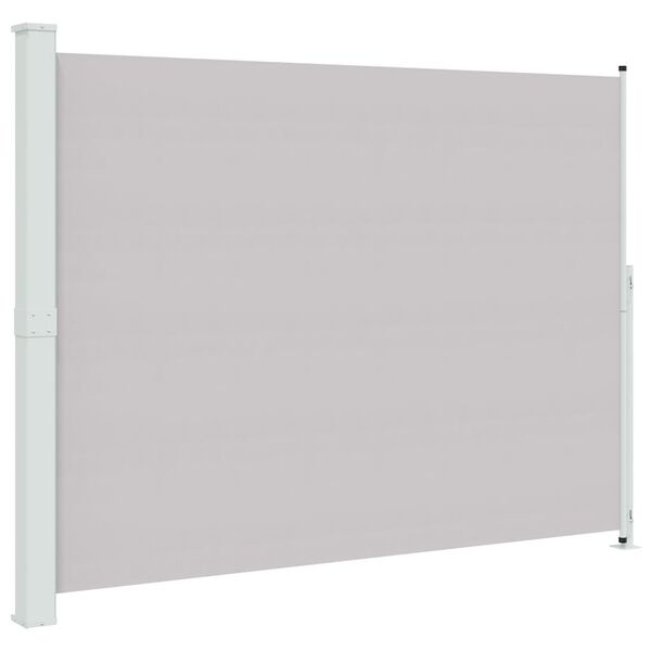 vidaXL Toldo lateral retr&aacute;ctil para patio gris 220x300 cm