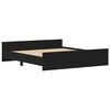 vidaXL Estructura de cama sin colch&oacute;n roble negro 180x200 cm madera de ingenier&iacute;a