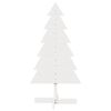 vidaXL Árbol de Navidad de adorno madera maciza pino blanco 120 cm