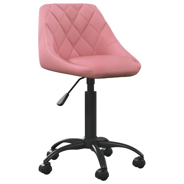 vidaXL Silla de comedor terciopelo rosa