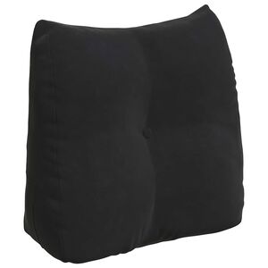 vidaXL Coj&iacute;n de Espalda Negro 45 x 24 x 50 cm Terciopelo