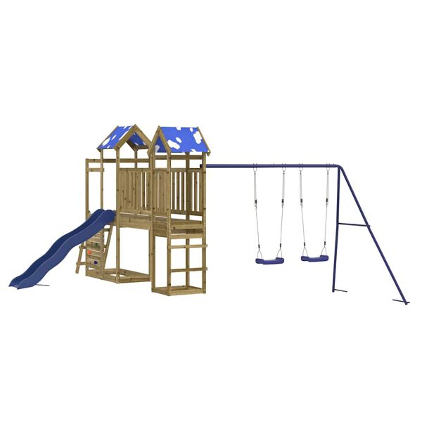 vidaXL Parque infantil de exterior madera de pino impregnada