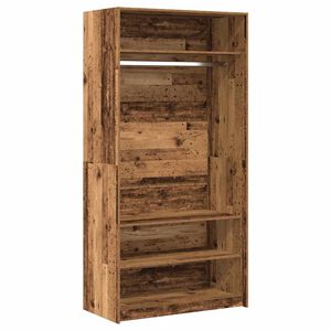 vidaXL Armario de madera ingenier&iacute;a envejecida 100x50x200 cm
