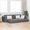 vidaXL Sof&aacute; cama 200cm Gris oscuro tela