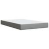 vidaXL Cama box spring con colch&oacute;n tela gris claro 120x190 cm