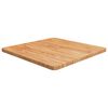 vidaXL Tablero de mesa cuadrada madera roble marr&oacute;n claro 60x60x2,5 cm
