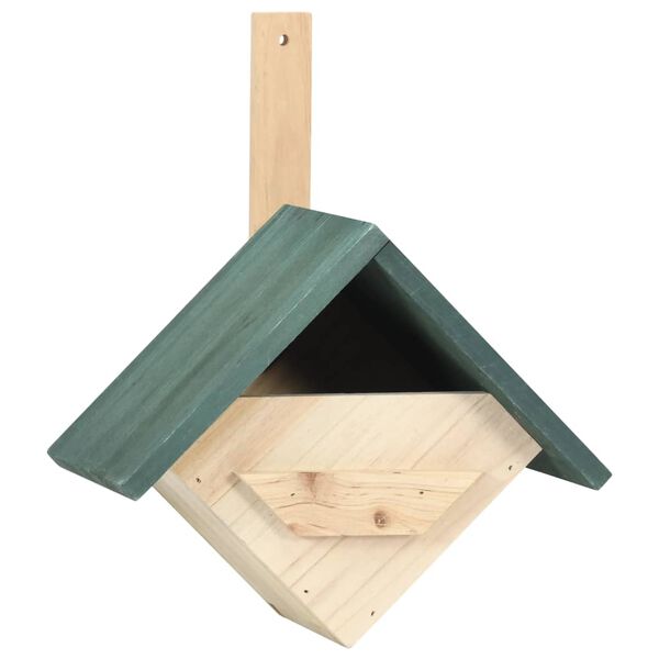 vidaXL Casa para pájaros 4 unidades madera de abeto 24x16x30 cm