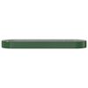 vidaXL Jardinera arriate acero galvanizado verde 450x140x36 cm