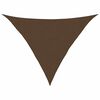 vidaXL Toldo de vela marr&oacute;n HDPE 160 g/m&sup2; 3x3x4,2 m