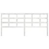 vidaXL Cabecero de cama madera maciza de pino blanco 205,5x4x100 cm
