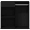 vidaXL Gabinete de Cosm&eacute;ticos con caj&oacute;n Roble Negro 80 x 40 x 75 cm