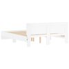 vidaXL Estructura de cama cabecero y luces LED blanca 160x200 cm