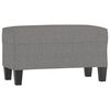 vidaXL Banco de tela gris oscuro 70x35x41 cm