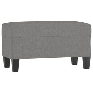vidaXL Banco de tela gris oscuro 70x35x41 cm