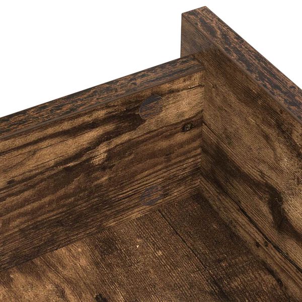 vidaXL Cubierta de Tornillo Autoadhesiva 12 pcs Roble ahumado