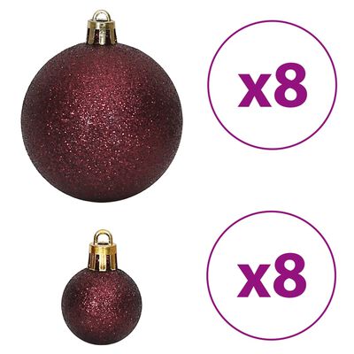 vidaXL Bolas de Navidad 100 uds color champán y marrón 3 / 4 / 6 cm