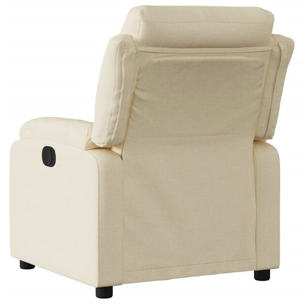 vidaXL Sill&oacute;n reclinable de tela crema