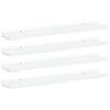 vidaXL Estantes de pared 4 unidades blanco 60x9x3 cm