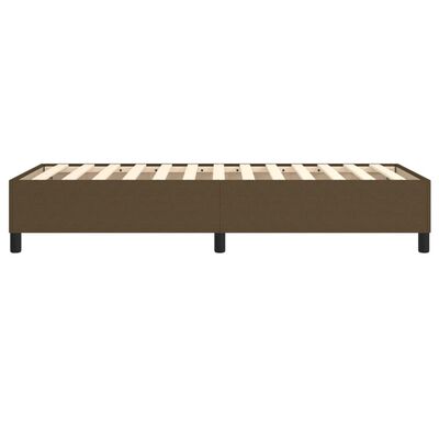 vidaXL Estructura de cama de tela marrón 90x190 cm