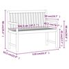 vidaxL Banco de jard&iacute;n 110 cm madera maciza acacia