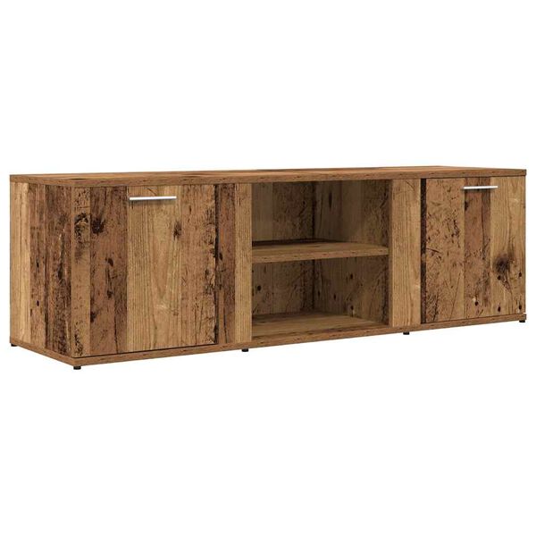 vidaXL Mueble de TV madera contrachapada envejecida 120x34x37 cm